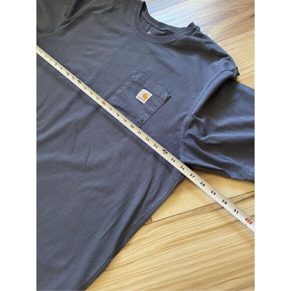 Sold🛍️Carhartt Men's Force Relaxed Fit Short-Sleeve Pocket Grey T-Shirt 2XL - Picture 3 of 7